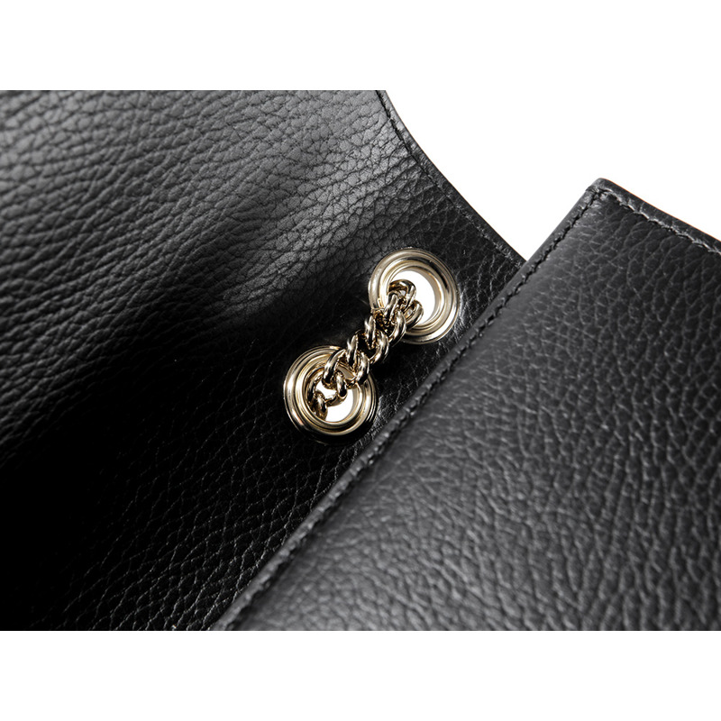 GUCCI 24秋冬 GG互扣鏈條單肩包-16