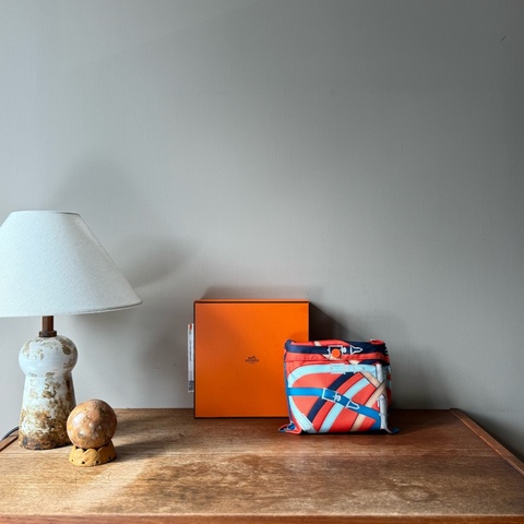 HERMES Airsilk Duffle 38 真絲材質運動旅行袋