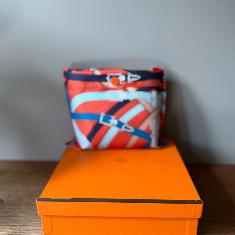 HERMES Airsilk Duffle 38 真絲材質運動旅行袋-1