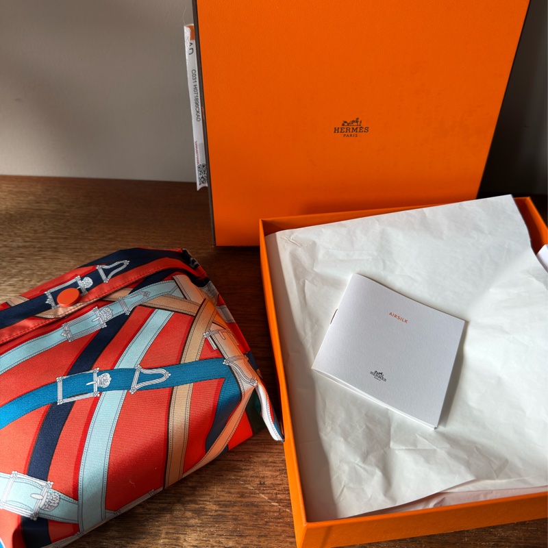 HERMES Airsilk Duffle 38 真絲材質運動旅行袋-4