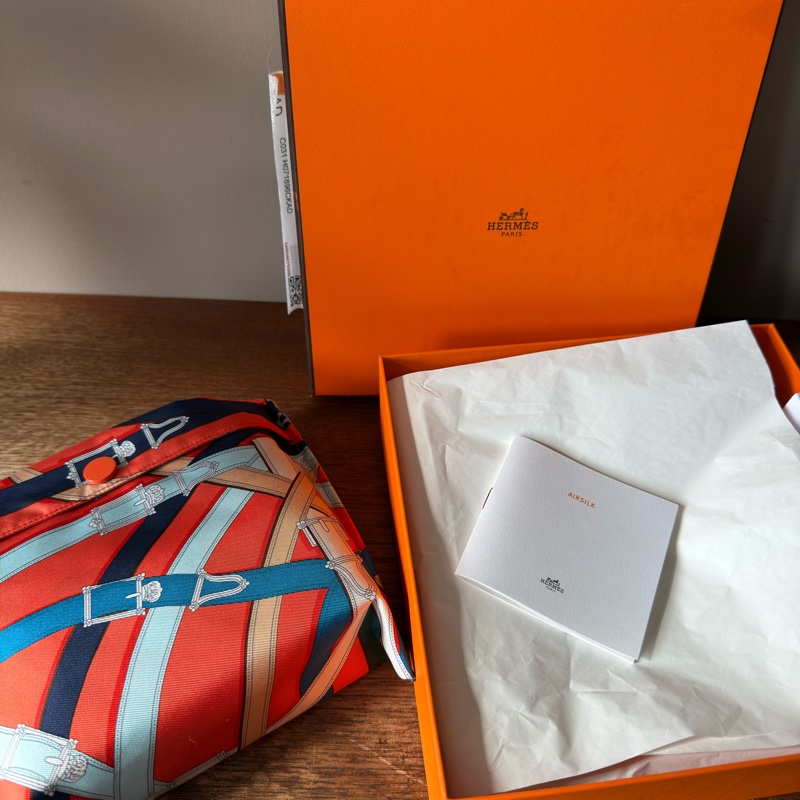 HERMES Airsilk Duffle 38 真絲材質運動旅行袋-23