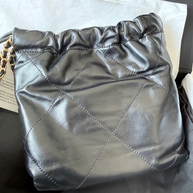 台灣購證🍀Chanel✨mini 22bag 迷你Hobo包-11