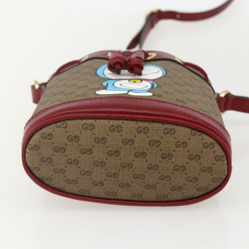 【日本直送】GUCCI Micro GG Supreme哆啦A夢肩包 PVC 米色 647801 正品 159307SAM-4