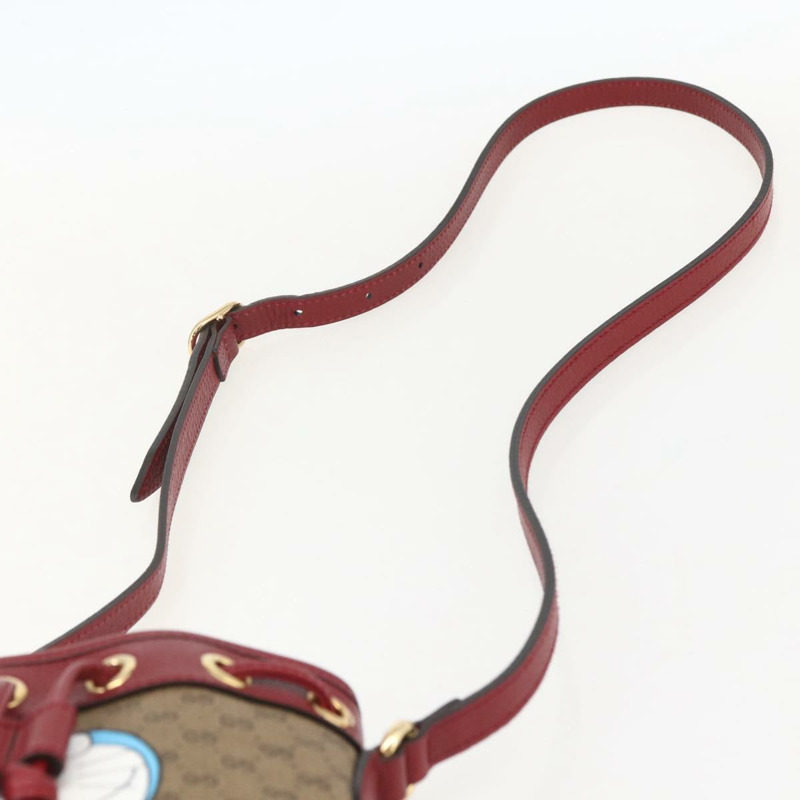 【日本直送】GUCCI Micro GG Supreme哆啦A夢肩包 PVC 米色 647801 正品 159307SAM-7