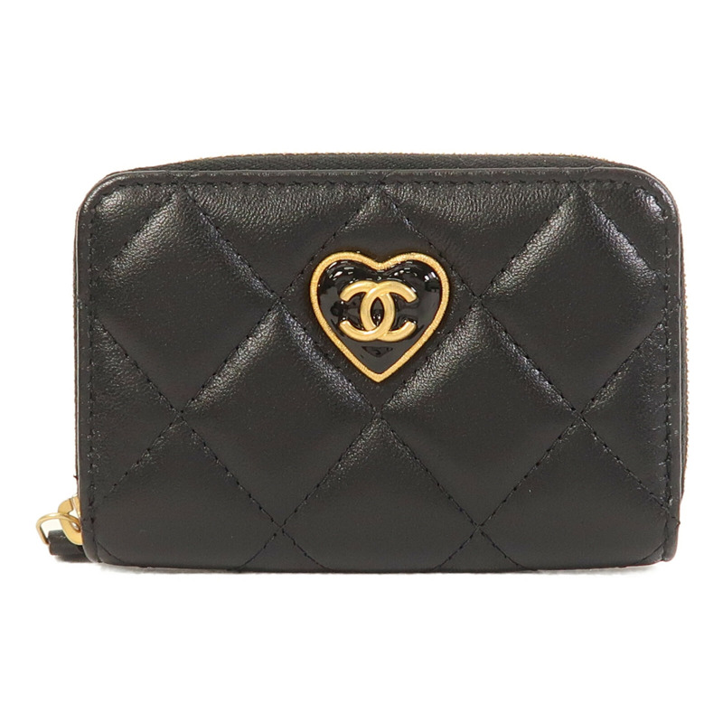 CHANEL 羊皮皮革Card Case金扣卡片套-0