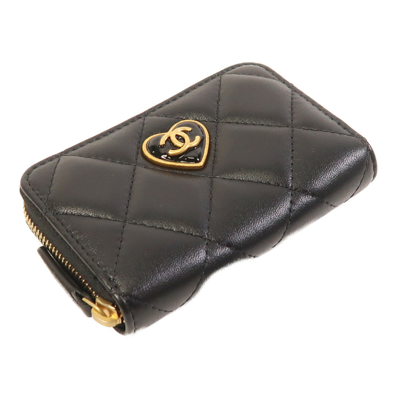 CHANEL 羊皮皮革Card Case金扣卡片套-2
