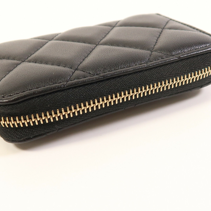 CHANEL 羊皮皮革Card Case金扣卡片套-4