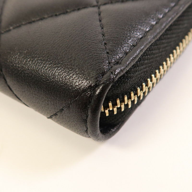 CHANEL 羊皮皮革Card Case金扣卡片套-5