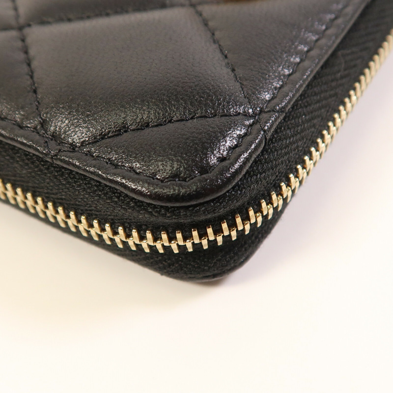 CHANEL 羊皮皮革Card Case金扣卡片套-8