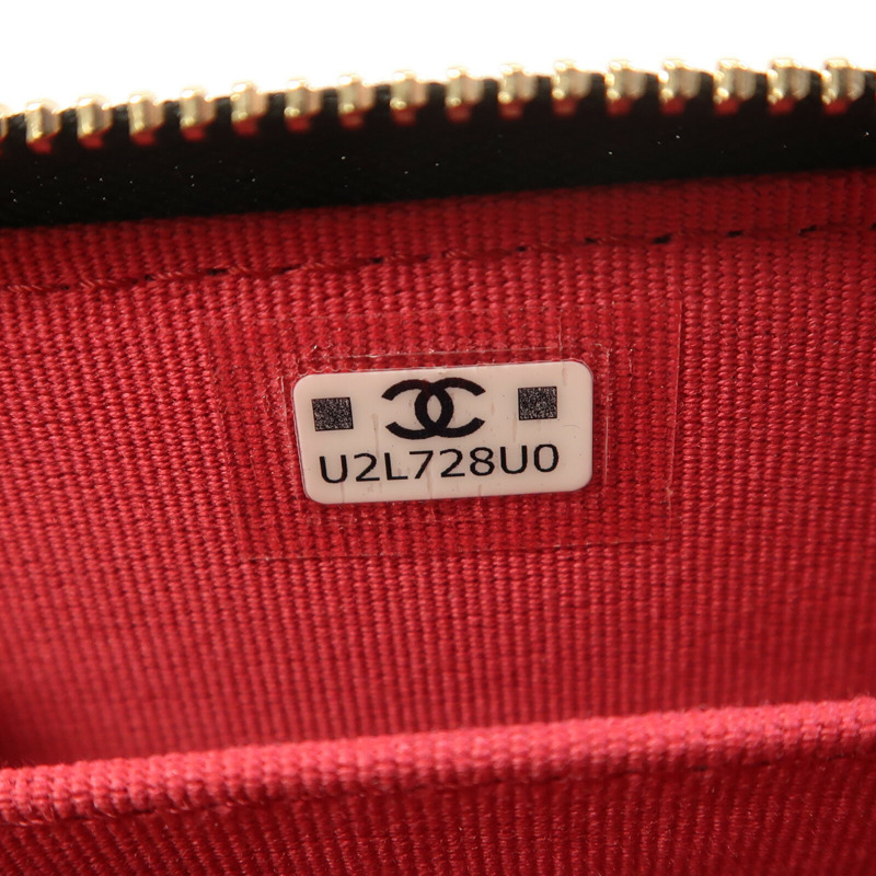 CHANEL 羊皮皮革Card Case金扣卡片套-12