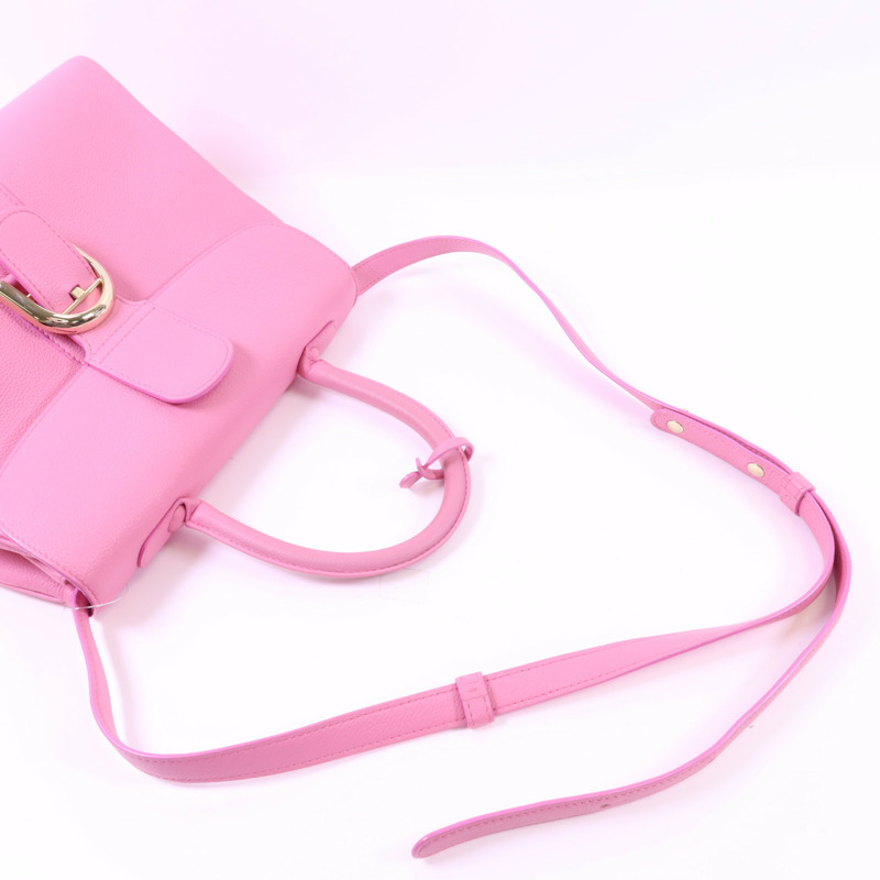 Delvaux 牛皮皮革Brillant MM金扣手挽肩背兩用袋-4