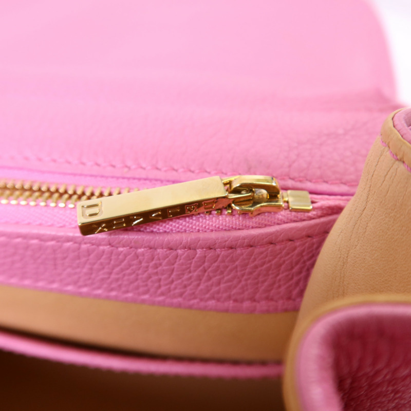 Delvaux 牛皮皮革Brillant MM金扣手挽肩背兩用袋-9