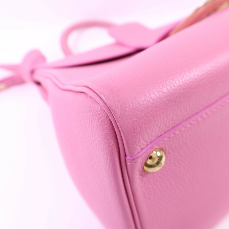 Delvaux 牛皮皮革Brillant MM金扣手挽肩背兩用袋-13