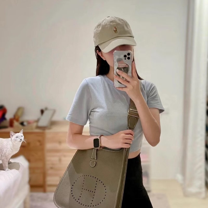 HERMES Evelyne 29 - 灰銀 W-11