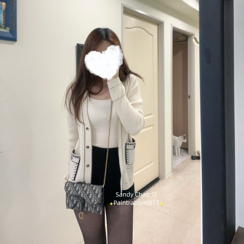 ෆ Dior Saddle Woc馬鞍老花鏈條包-8