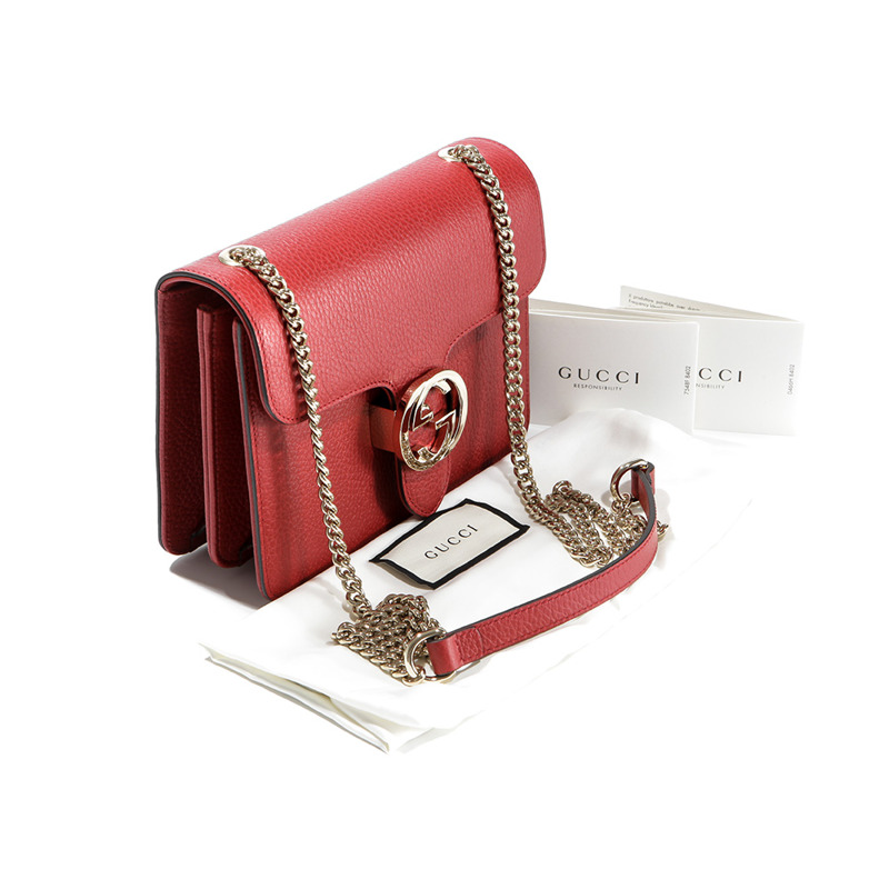 GUCCI 互扣式 GG 單肩包-15