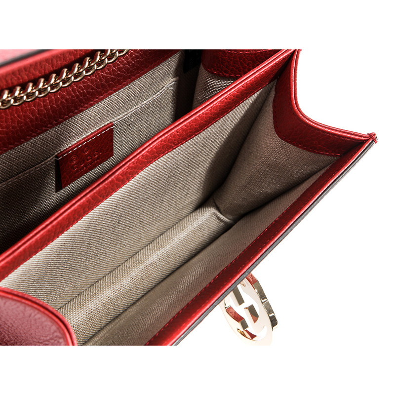 GUCCI 互扣式 GG 單肩包-13