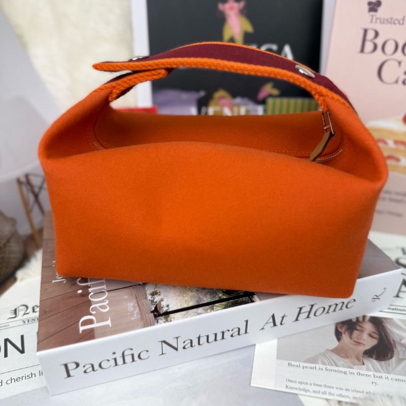 Hermès BRIDE A BRAC 火焰橙(9J) 帆布 小號-1