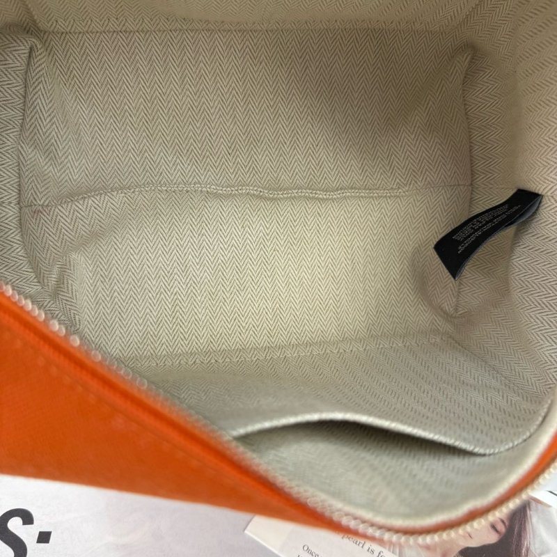 Hermès BRIDE A BRAC 火焰橙(9J) 帆布 小號-7