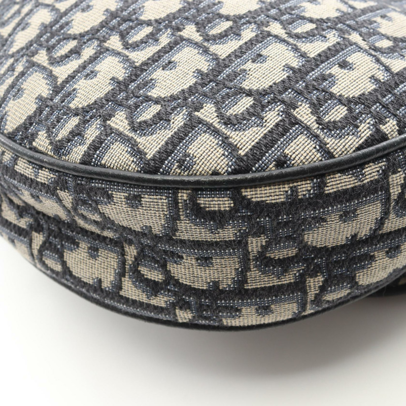 Christian Dior SADDLE Oblique Jacquard 腰部斜背包 帆布皮革 二手-4