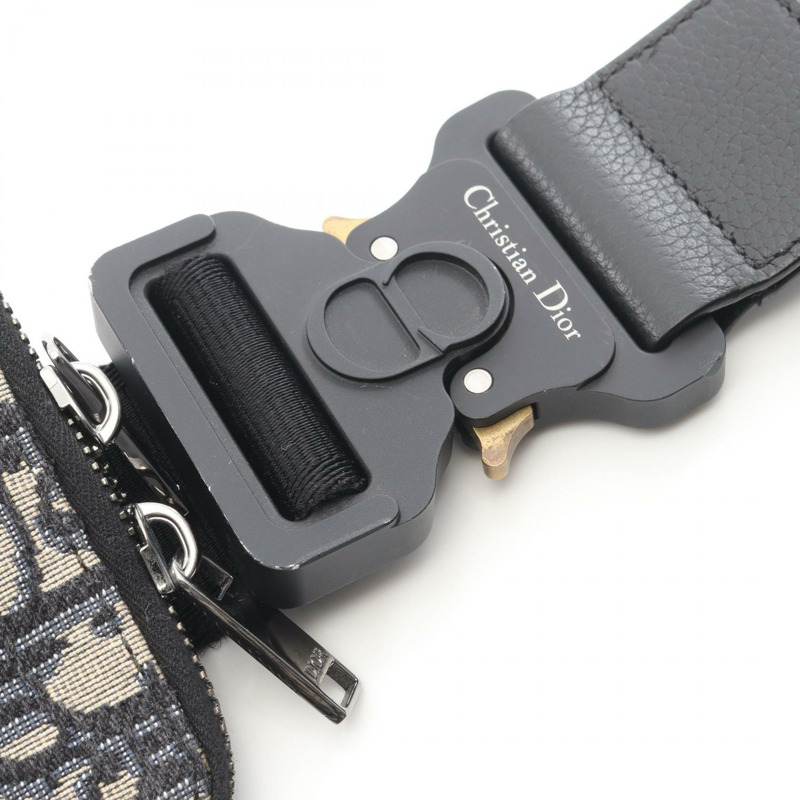 Christian Dior SADDLE Oblique Jacquard 腰部斜背包 帆布皮革 二手-6