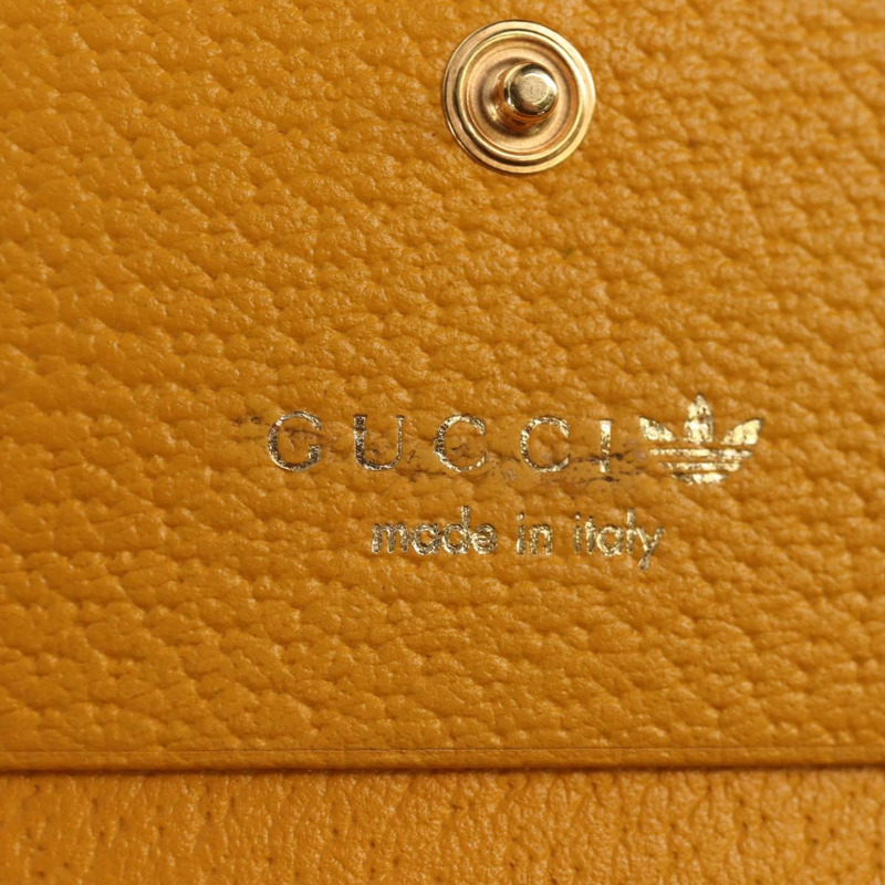 【日本直送】GUCCI 肩挎皮夾包 皮革 黃金色 702248 正品 156147M-19