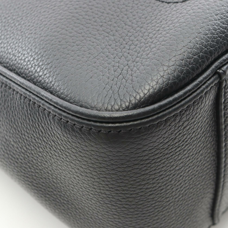 Christian Dior 馬鞍形肩斜背包,黑色真皮,二手男士款-5