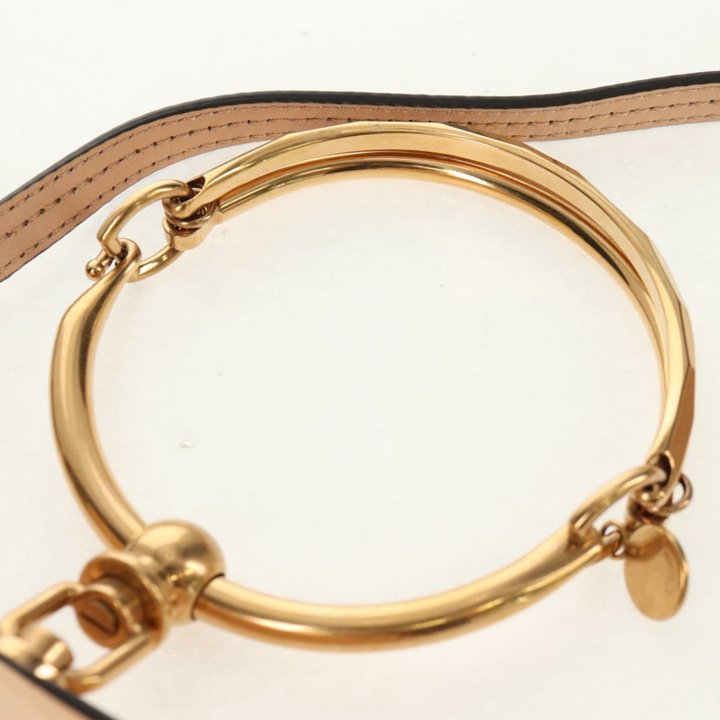 【日本直送】Chloe Nile 琺瑯兩用手提包 米色 金色 正品 158874V-13