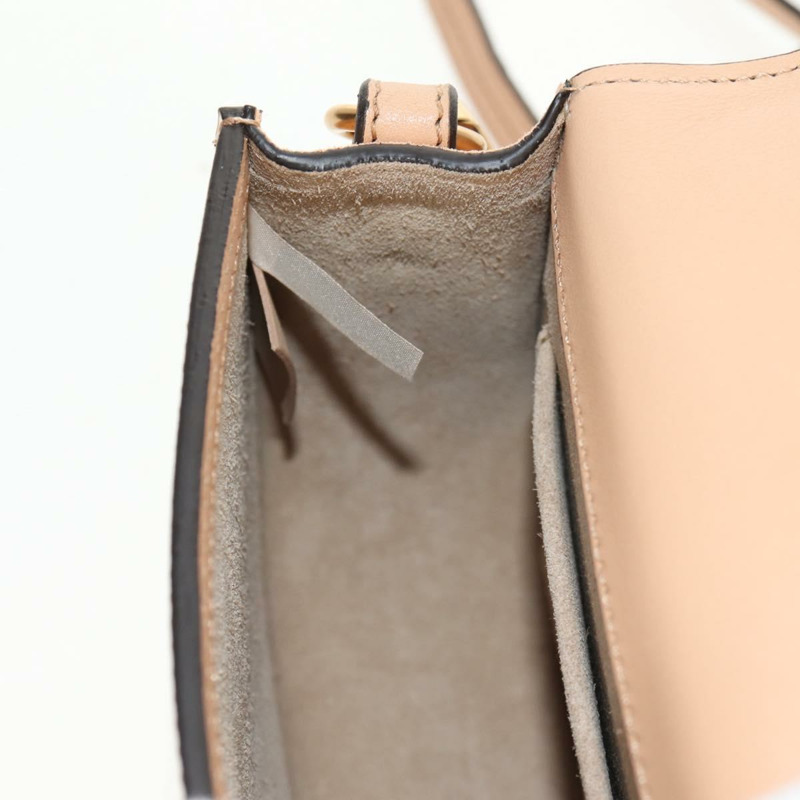 【日本直送】Chloe Nile 琺瑯兩用手提包 米色 金色 正品 158874V-23