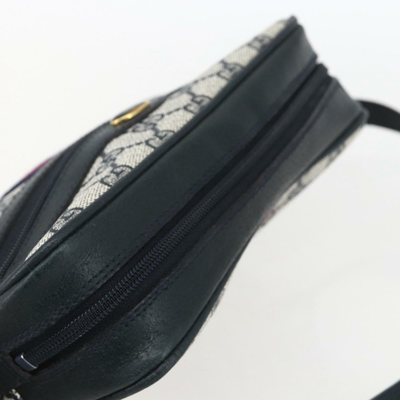 【日本直送】GUCCI GG Supreme Sherry Line 單肩包 PVC 海軍藍/金色/紅色 010 378 正品 160556-5