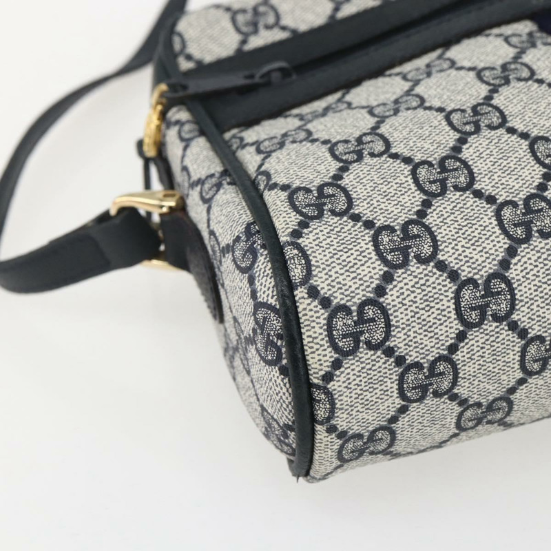 【日本直送】GUCCI GG Supreme Sherry Line 單肩包 PVC 海軍藍/金色/紅色 010 378 正品 160556-14