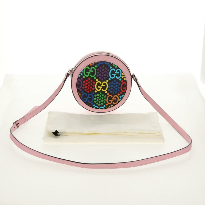 【日本直送】GUCCI GG迷幻風格單肩包 PVC多色銀 603938 正品 158059M-11