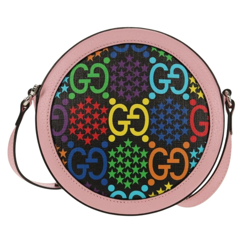 【日本直送】GUCCI GG迷幻風格單肩包 PVC多色銀 603938 正品 158059M-12