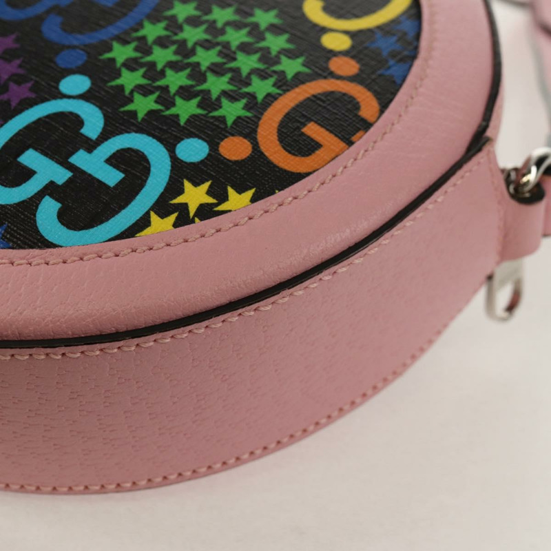 【日本直送】GUCCI GG迷幻風格單肩包 PVC多色銀 603938 正品 158059M-17