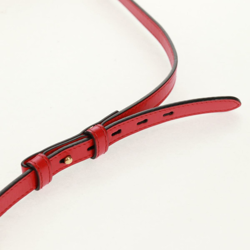 【日本直送】GUCCI GG Marmont 鏈條肩背包，皮革，紅色/金色，447632，正品，ka1038V-7