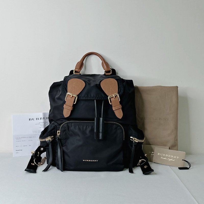 BURBERRY The Rucksack中款尼龍後背包-0