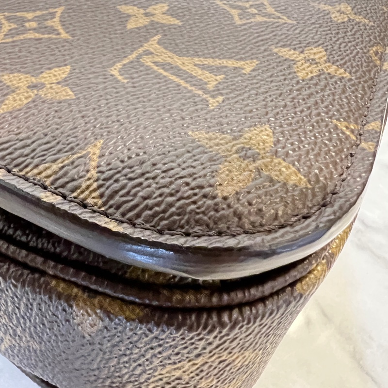 LV原花金釦Pochette Metis手提斜背郵差包-9