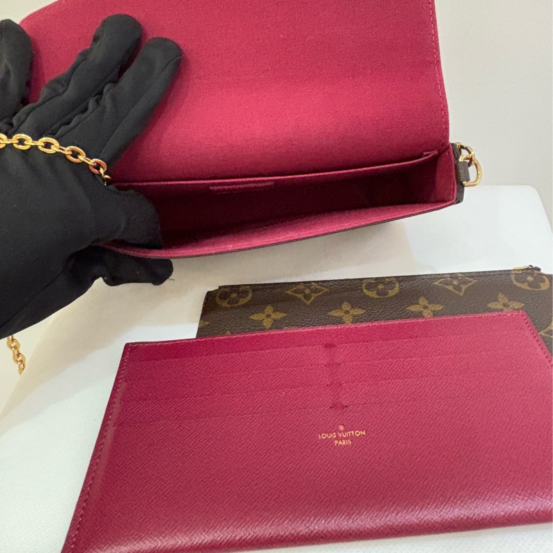 LV(M)信封三合一金鍊包-9