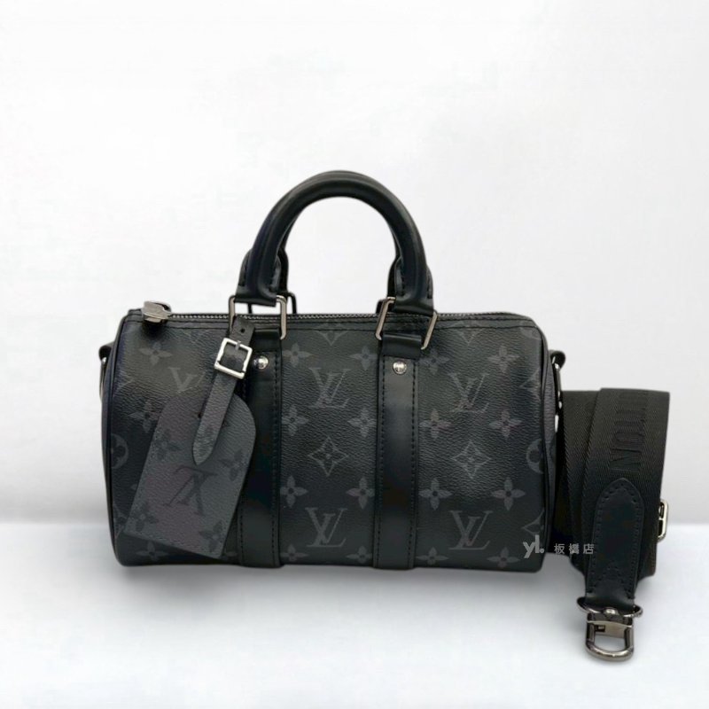 LV包包 Bandouli?re黑原花Keepall 25 M46271-0