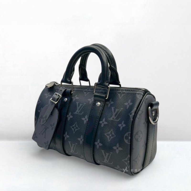 LV包包 Bandouli?re黑原花Keepall 25 M46271-2