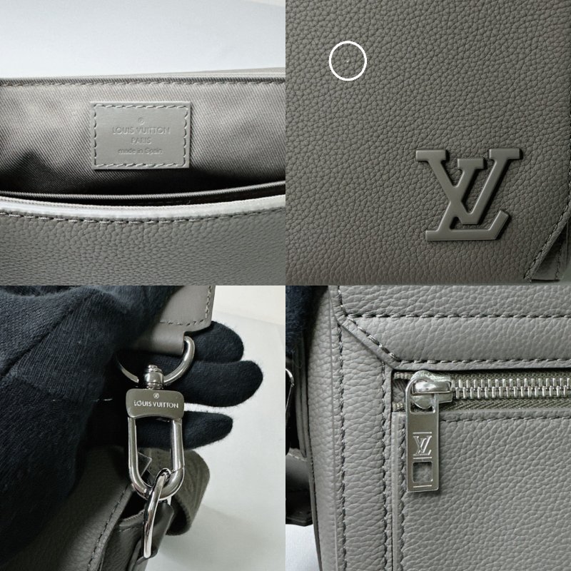 LV Takeoff小款粒面牛皮郵差包-9