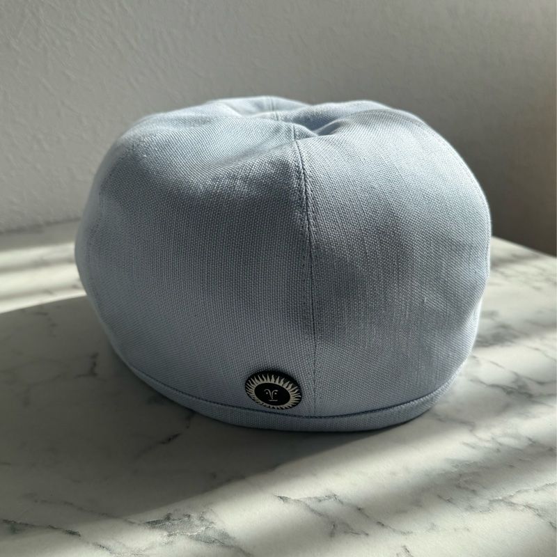 Hermes寶寶藍布面畫家帽 好可愛😻-0