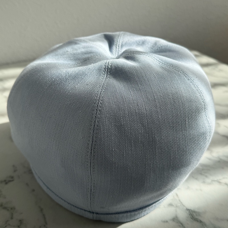 Hermes寶寶藍布面畫家帽 好可愛😻-4