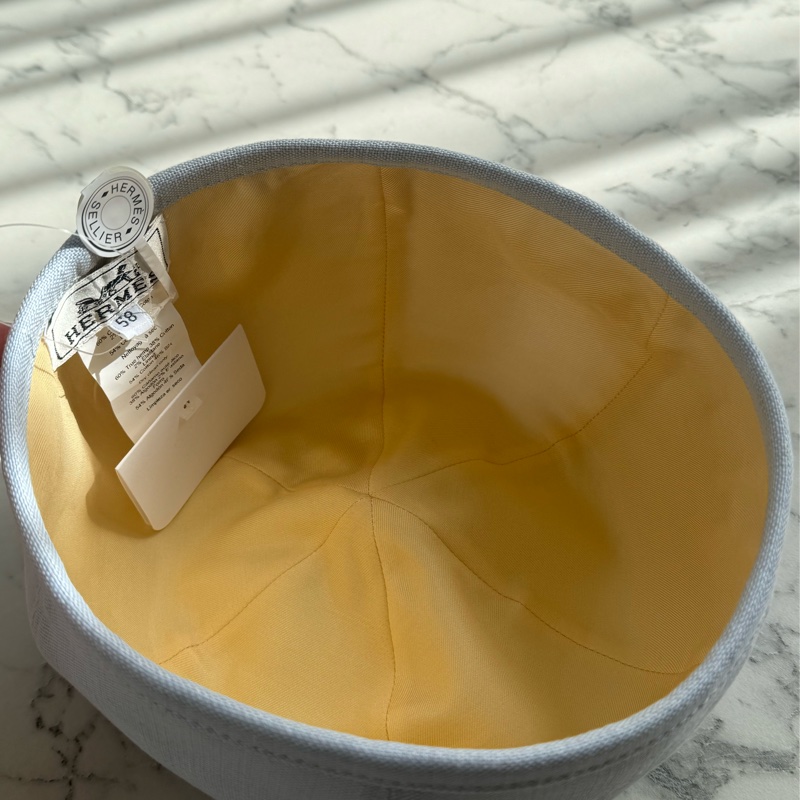 Hermes寶寶藍布面畫家帽 好可愛😻-6