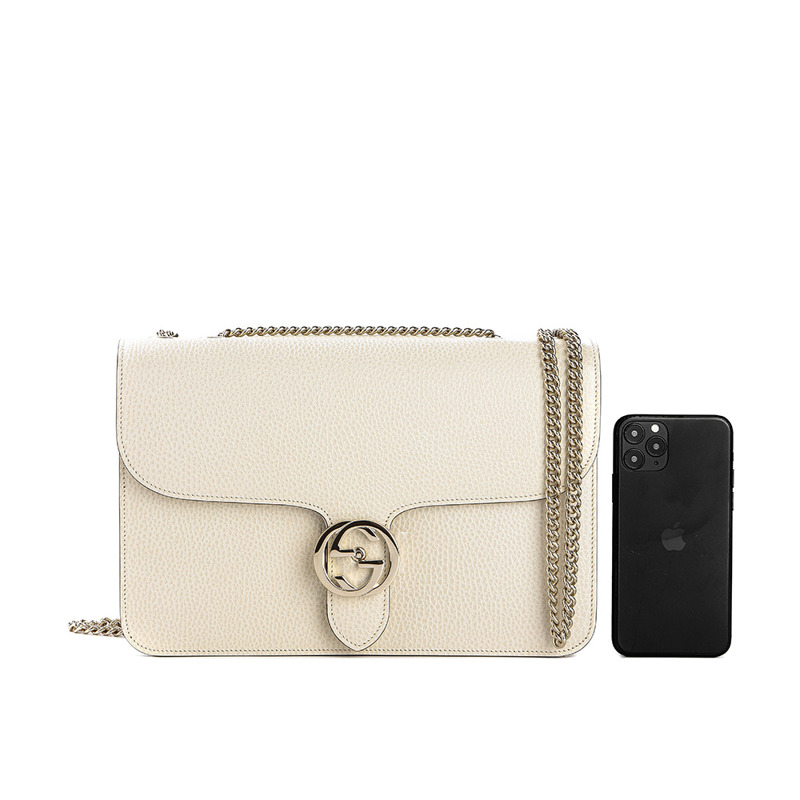 GUCCI 互扣式 GG 鏈條單肩包 24FW (510303 CAO0G 9522)-18