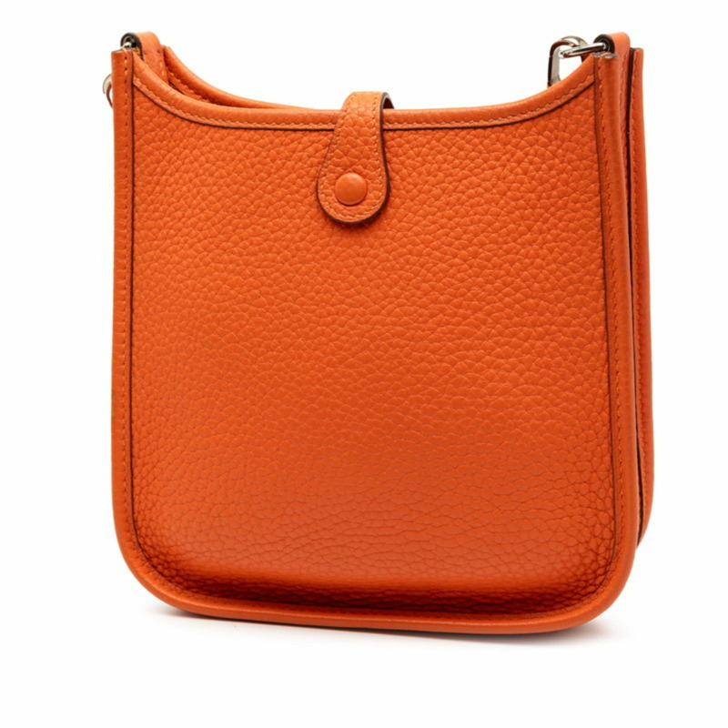 愛馬仕 (Hermes) 女士 Evelyn TPM 斜挎單肩包，橙色 Taurillon Clemence 皮革。-1