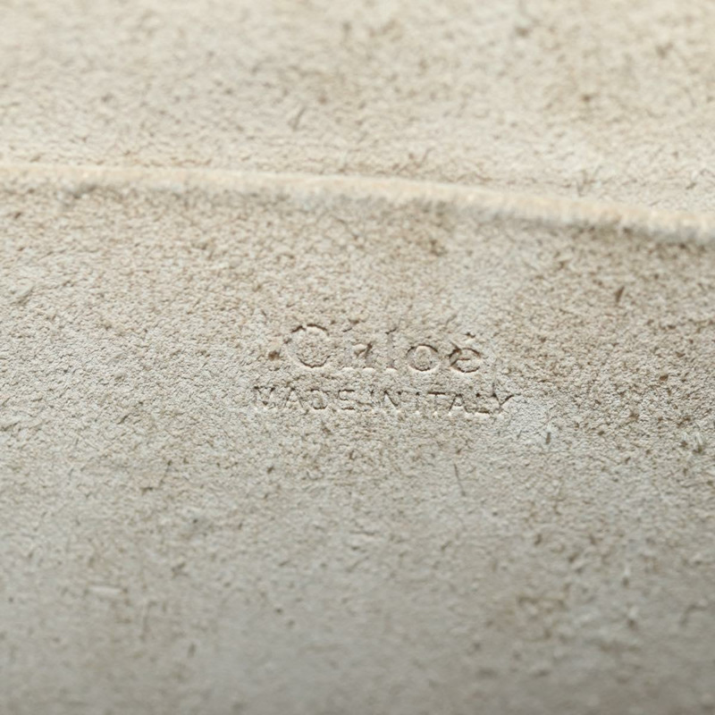 【日本直送】Chloe Nile 中型手環肩背包 皮革 米色 金色 正品 157808-23