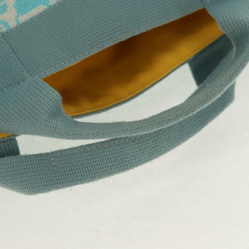 【日本直送】愛馬仕 Animo Pixel GM 手袋 帆布 淺藍色 銀色 正品 158904V-6