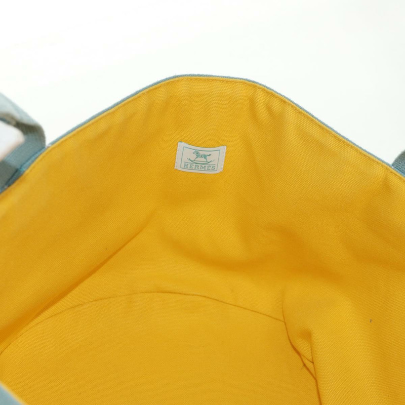 【日本直送】愛馬仕 Animo Pixel GM 手袋 帆布 淺藍色 銀色 正品 158904V-16