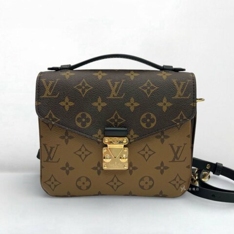 LV包包 雙色原花Pochette Metis 郵差後背包M11941